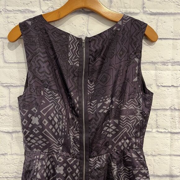 Love 21 Silk Black Gray Sleeveless Mini Dress Round Neck Medium - Picture 4 of 8
